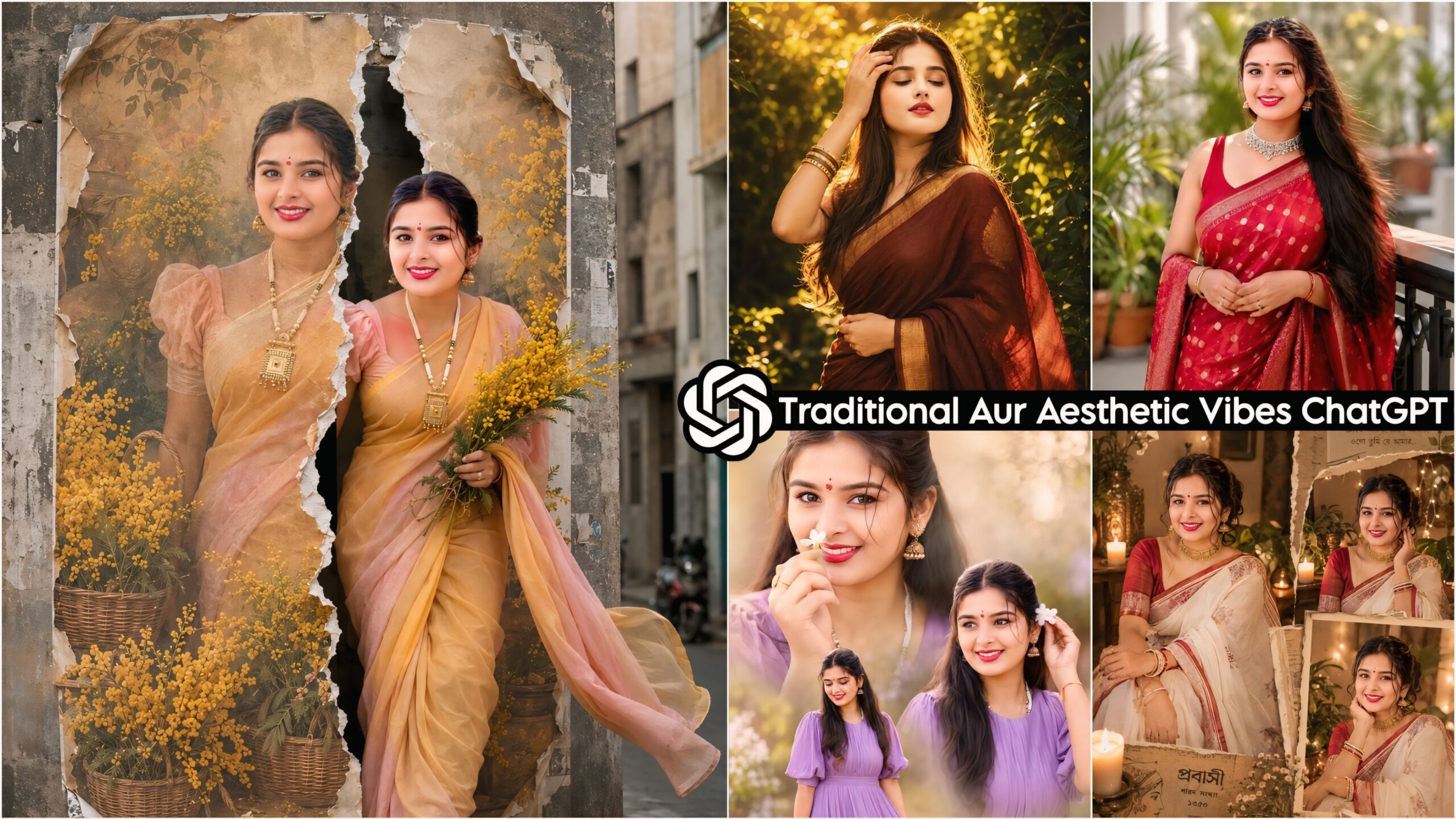 Traditional and Aesthetic Vibes: ChatGPT Photo Editing