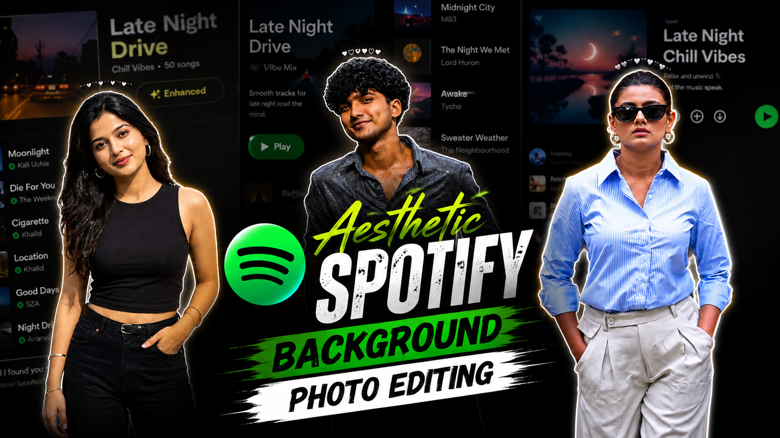 Aesthetic Spotify Background Photo Editing Prompts