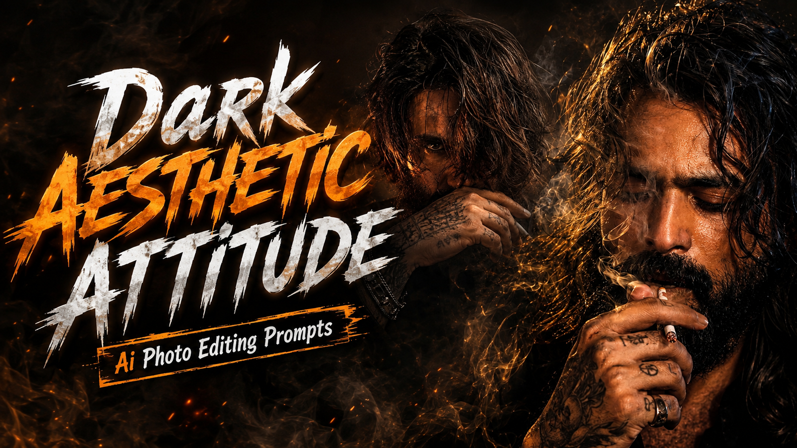 Dark Aesthetic Attitude Ai Photo Editing Prompts 2026