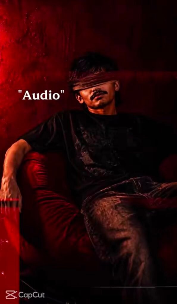 Red Background With Eye Glitch Effect Ai Prompts & CapCut Template 2026