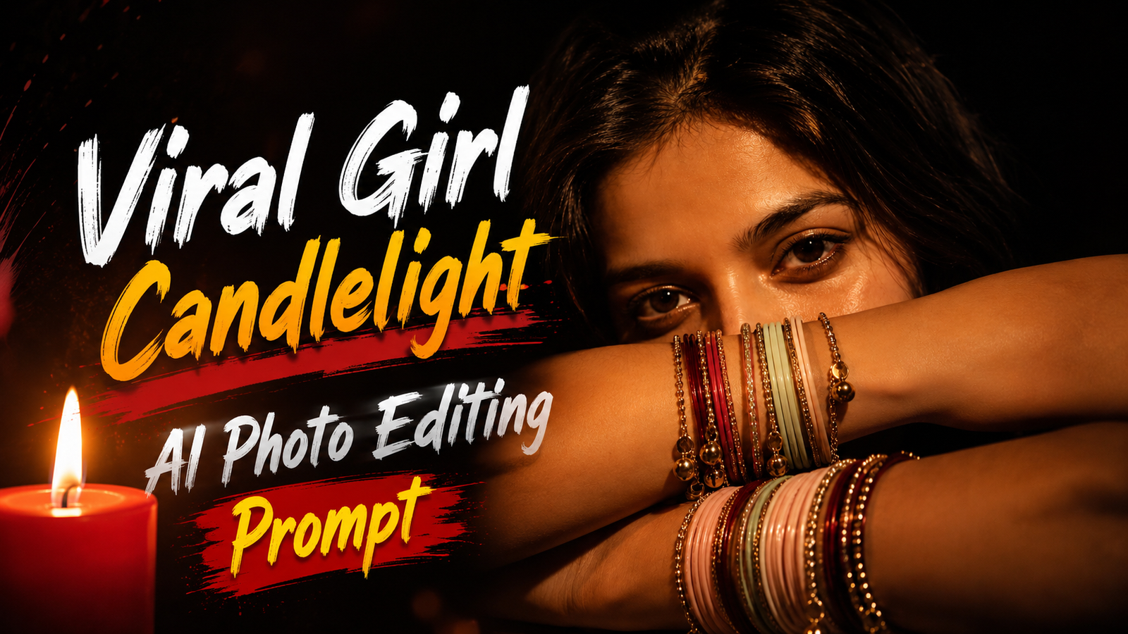 Viral Girl Candlelight AI Photo Editing Prompt 2026