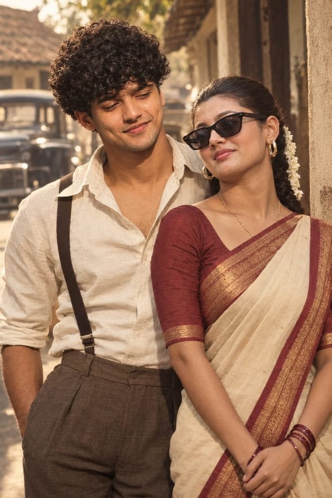 1980s Indian Aesthetic Couple Ai Photo Editing Prompts