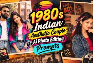 1980s Indian Aesthetic Couple Ai Photo Editing Prompts