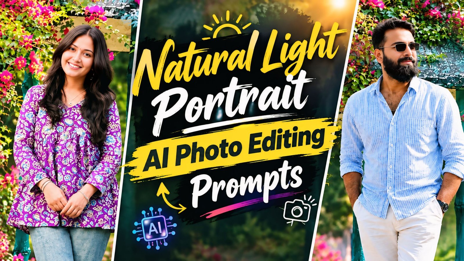 Natural Light Portrait AI Photo Editing Prompts 2026