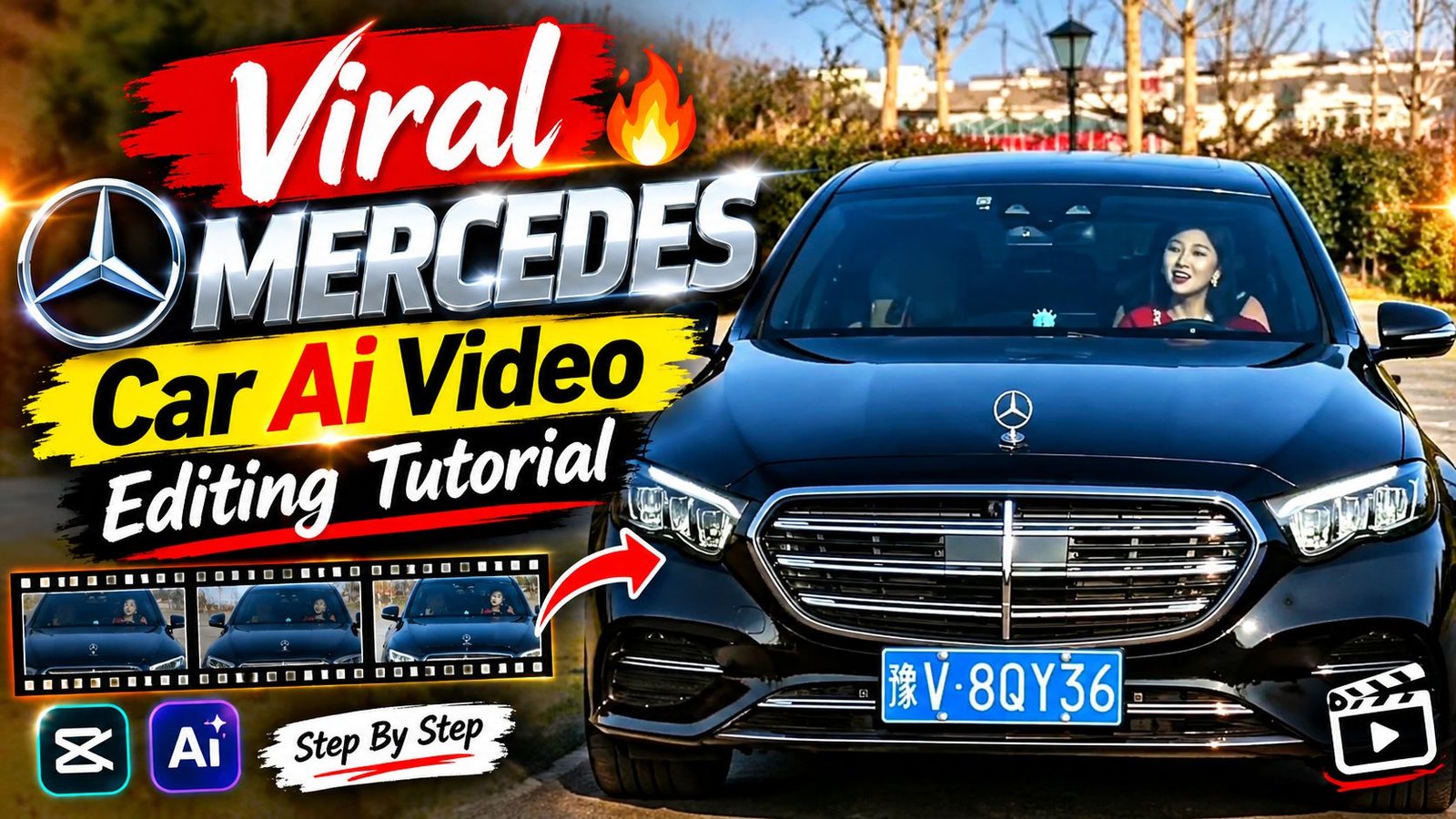 Viral Mercedes Car Ai Video Editing Tutorial Viral Car AI Prompt