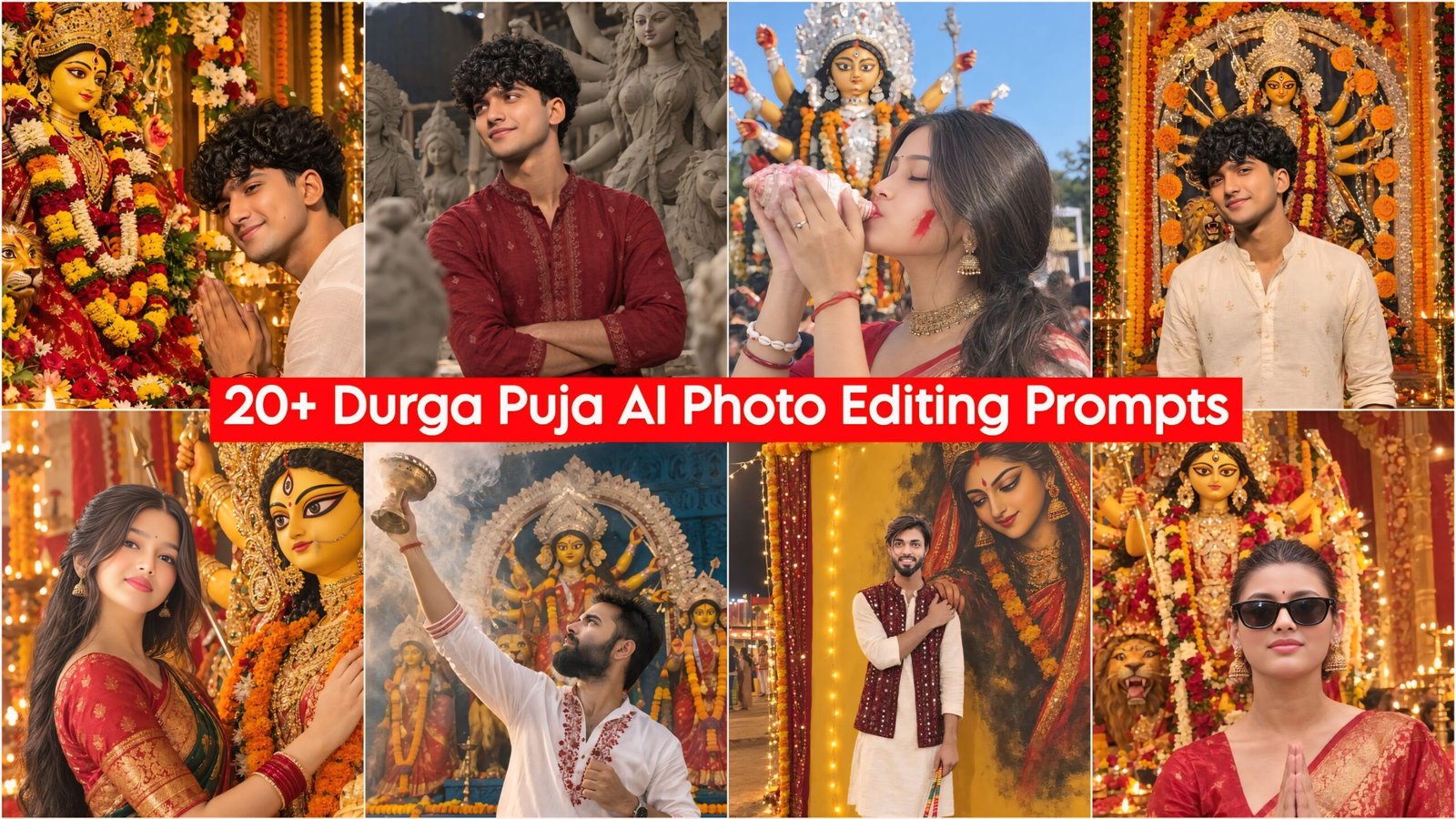 10+ Viral Durga Puja AI Photo Editing Prompts
