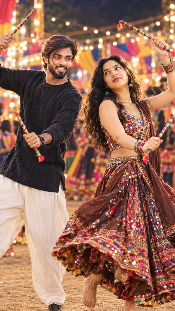 Top 10 Navratri Chaniya Choli Styles: Dandiya Nights Special – AI Photo Editing Prompts
